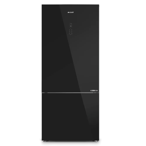 Arçelik 278551 ESC Siyah Cam Alttan Donduruculu Buzdolabı