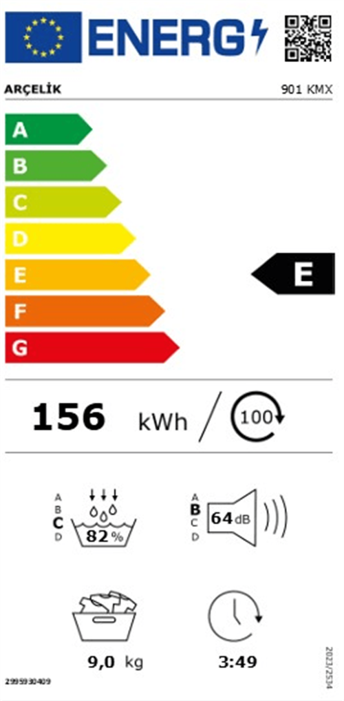 Arçelik 901 KMX 9 Kg Kurutma Makinesi