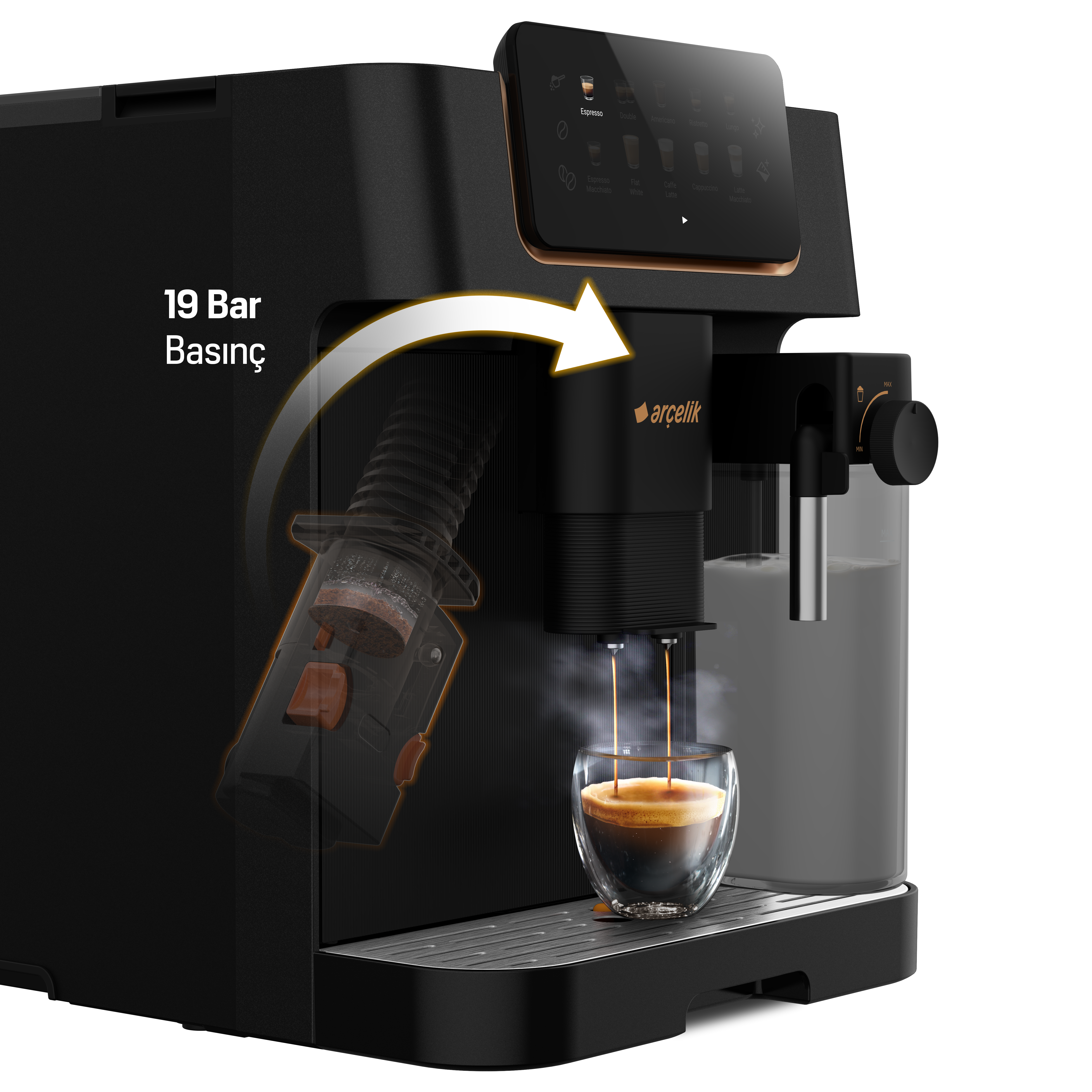 Arçelik EM 6395 Imperium Barista® Tam Otomatik Tam Otomatik Espresso Makinesi