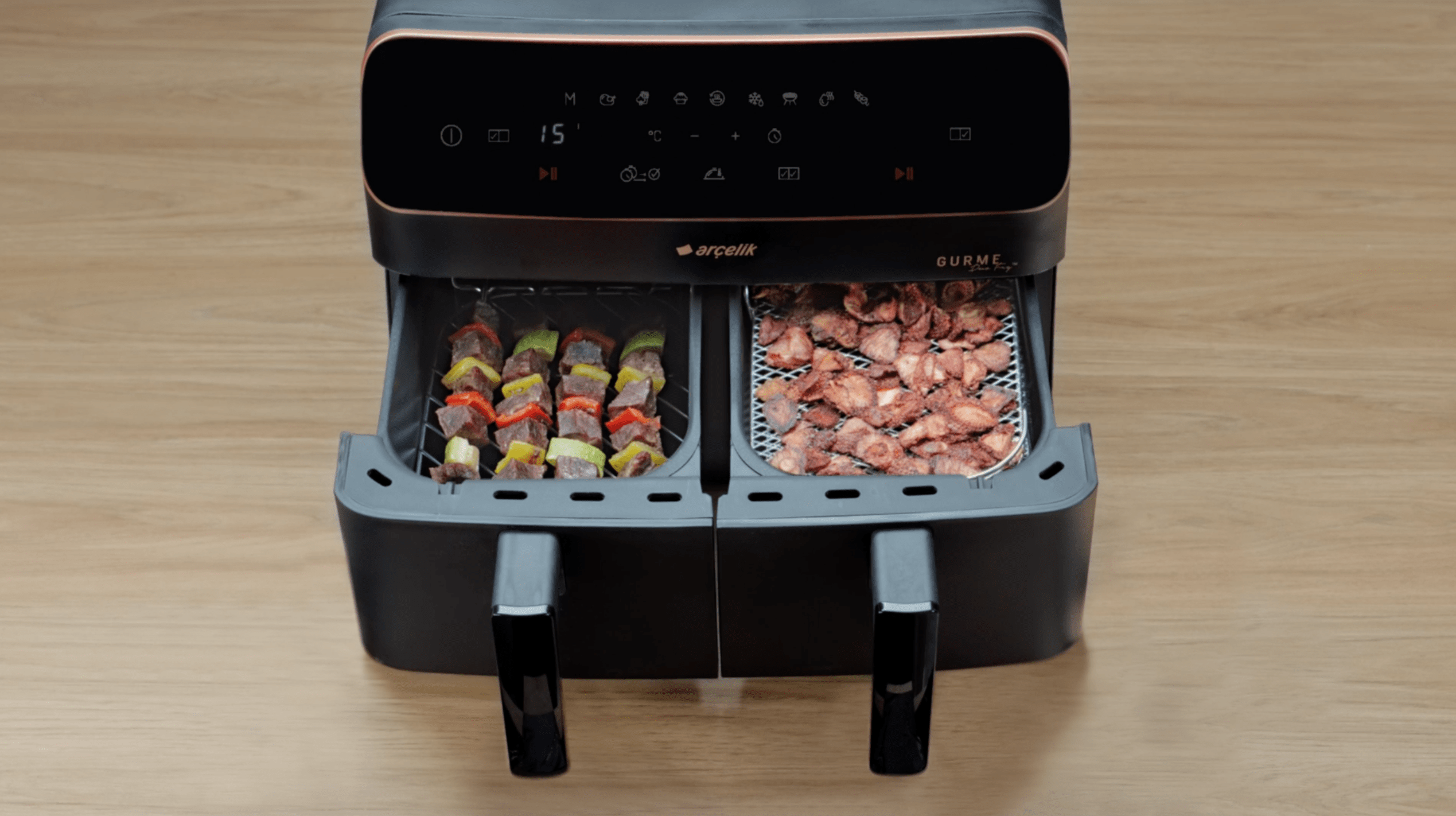 Arçeli̇k FR 9284 Arçelik Gurme DuoFry™ Az Yağlı Fritöz