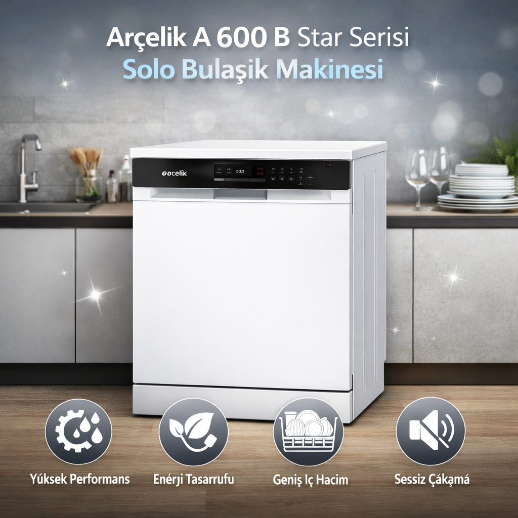 Arçelik A 600 b Star Serisi Solo Bulaşık Makinesi