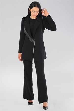 Siyah Abiye Ceket Pantolon Takım (EX70538)