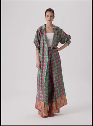 Qupra Orjinal Desenli Kimono/ Pantolon Takım QAT42043