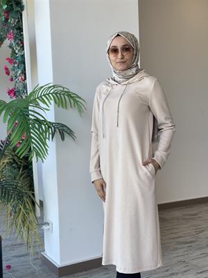 Almarwahblack Kapüşonlu Elbise (BLK304522)