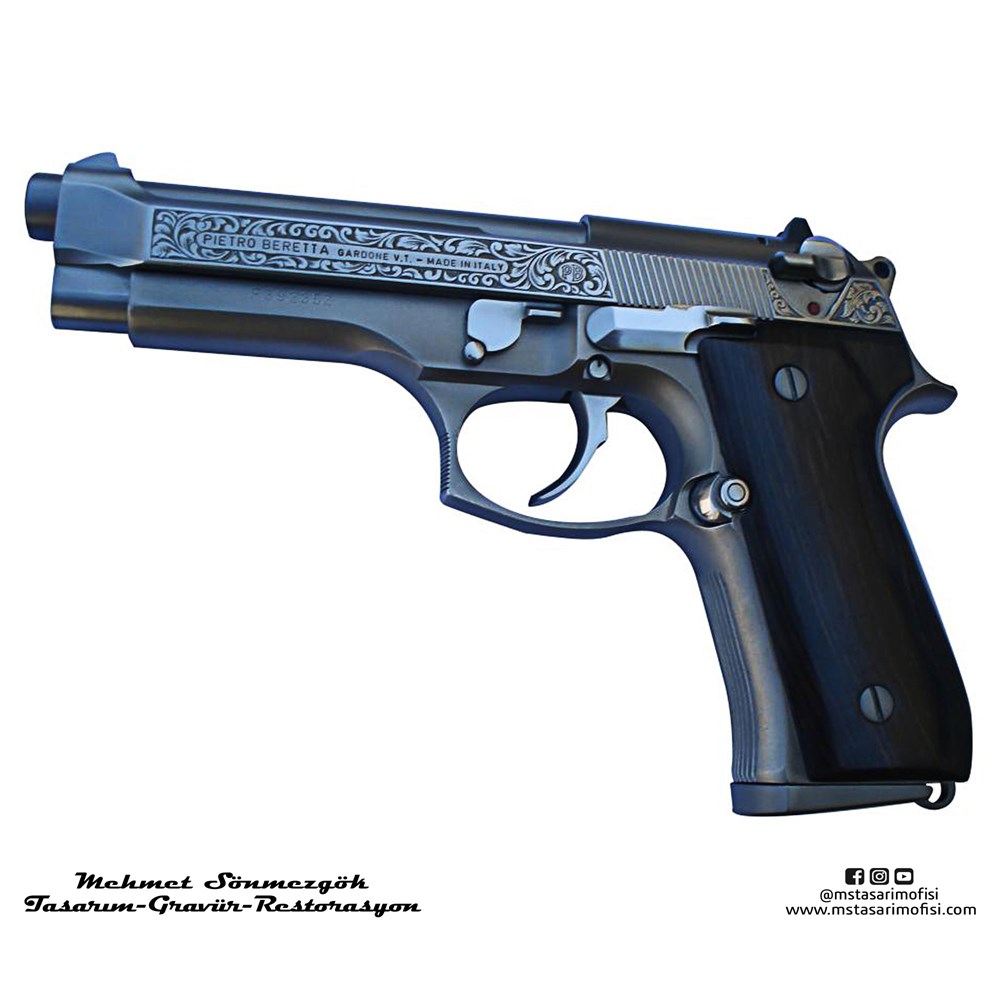 Beretta 92FS Gravür // Klasik Gravür Model 2