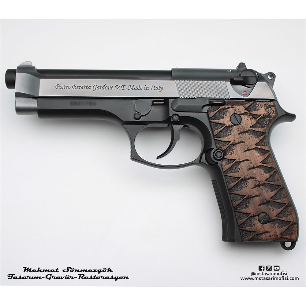 Beretta 92FS Kaplama // Füme Titanyum,Siyah Krom Kaplama