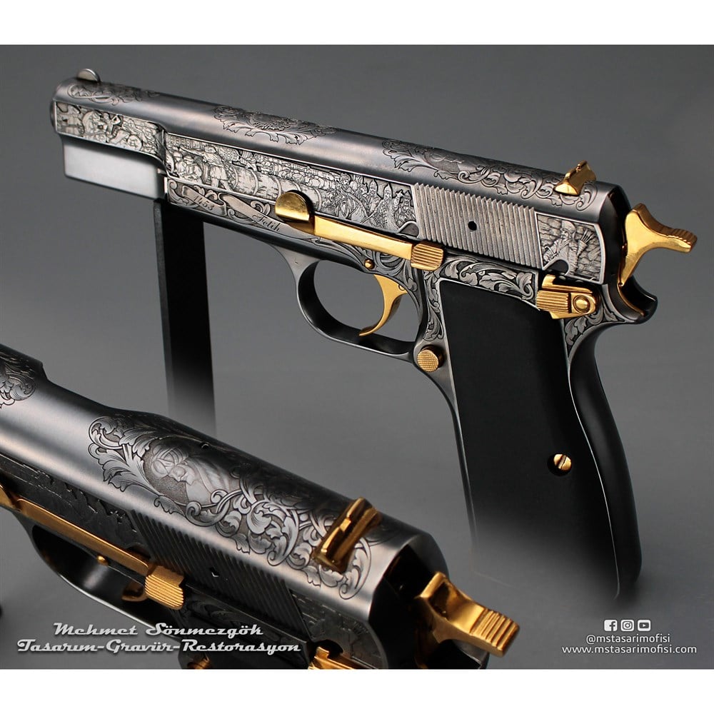 Browning HP Gravür // Fetih 1453_3D (2023 Versiyonu)