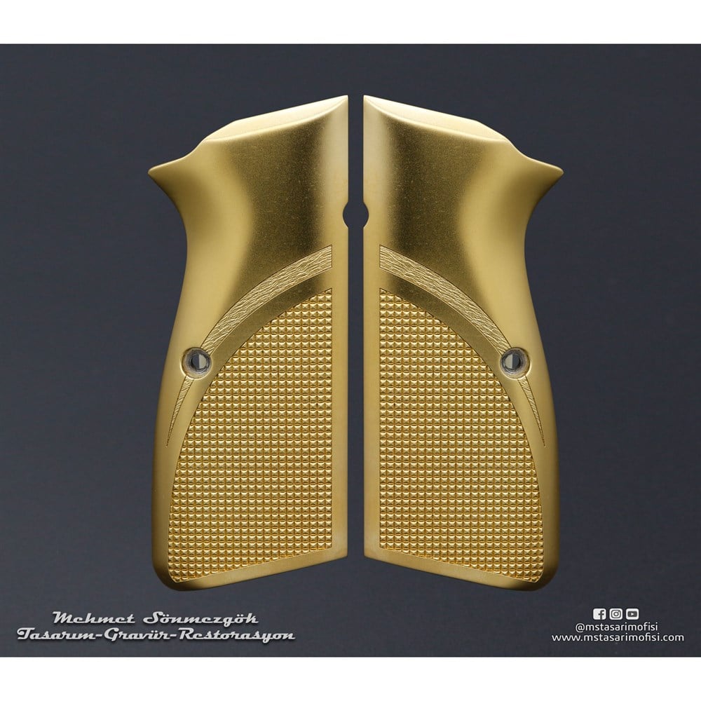Browning HP-MK3 // Aliminyum Kabze,Kare Baklava Desenli