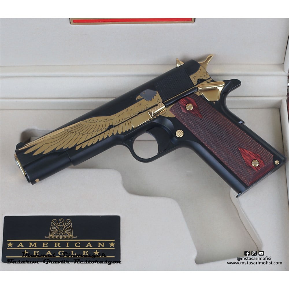 Colt 1911 Gravür // Amerikan Kartal (Orjinal Replika) 