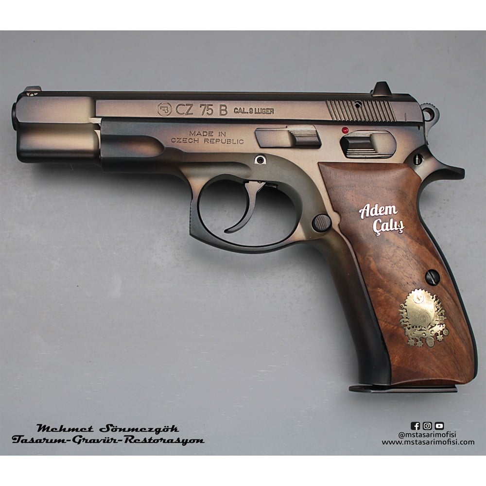 CZ 75B // Eskitme Füme Titanyum Kaplama
