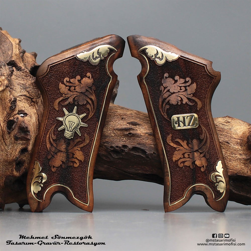 Luger P08 Kabze // Özel Tasarım,İsimli,Logou