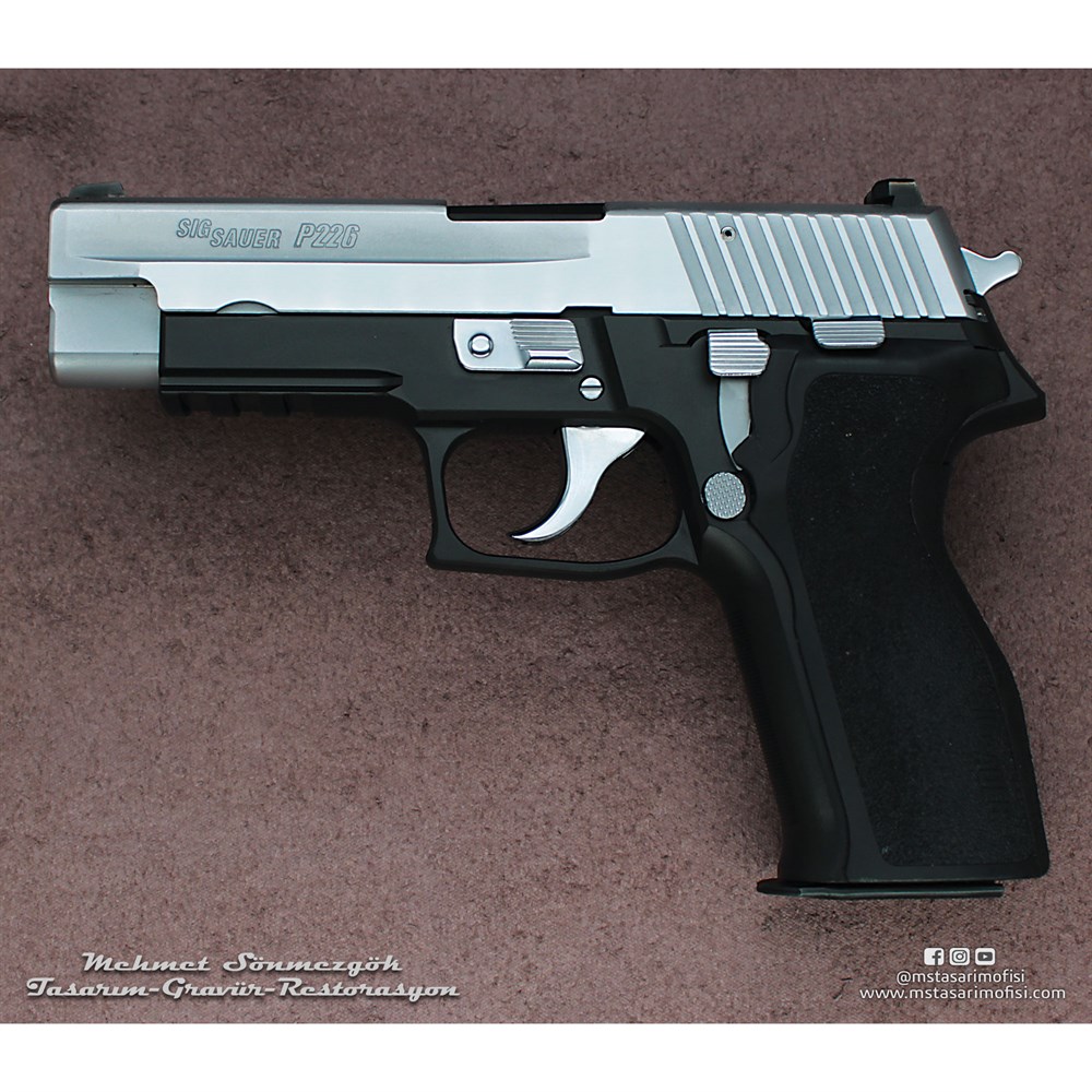 Sig Sauer P226 Kaplama // Füme Titanyum,Parçalar Parlak