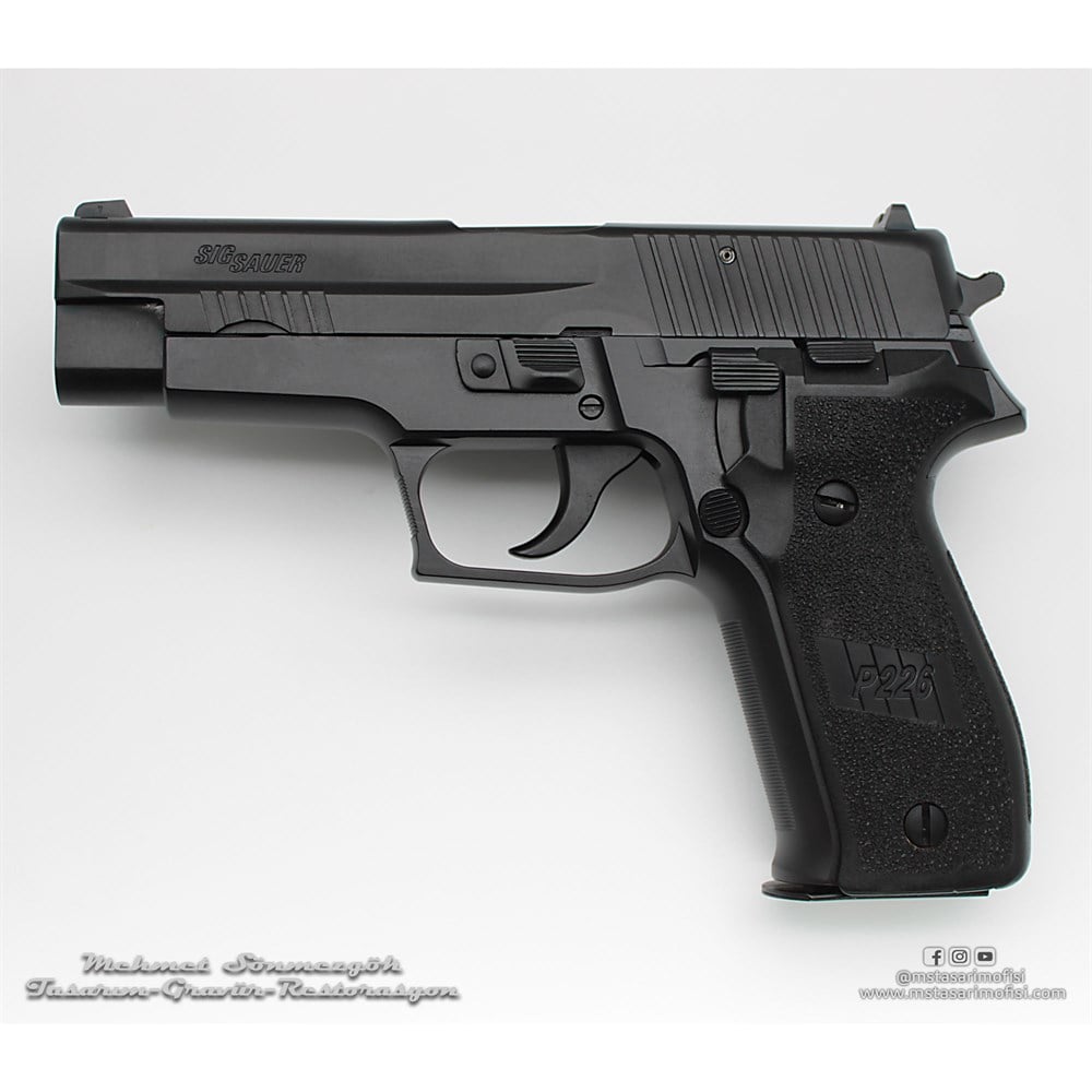 Sig Sauer P226 Kaplama // Siyah Krom,Parçalar Siyah