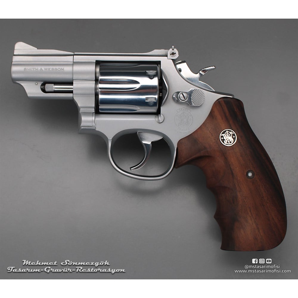 Smith & Wesson 357 Kaplama // Mat,Parlak Krom,Parçalar Parlak