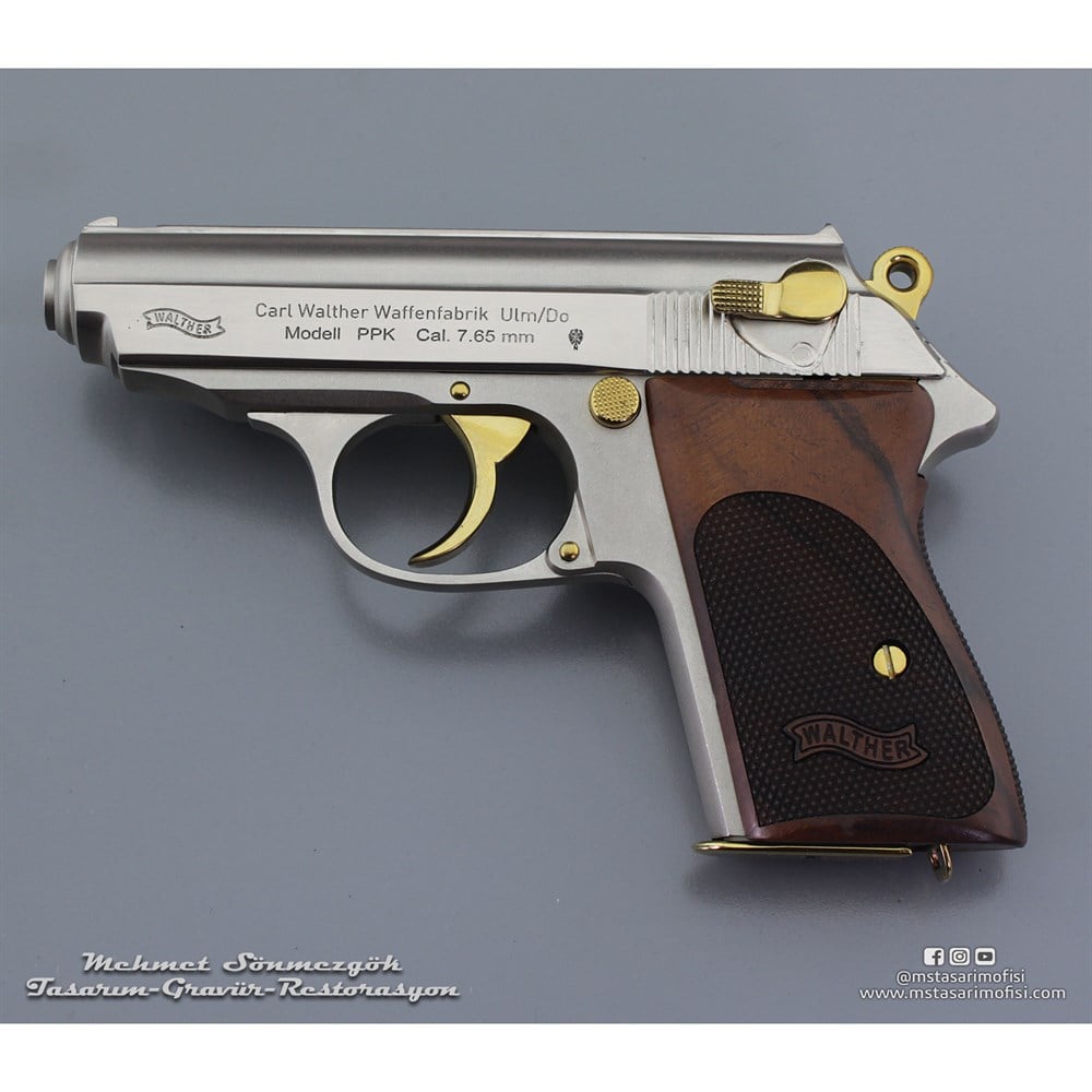 Walther PPK Kaplama // Akımsız Nikel,Parçalar Sarı