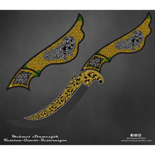 Bıçak Gravür Çizimi_Model 31