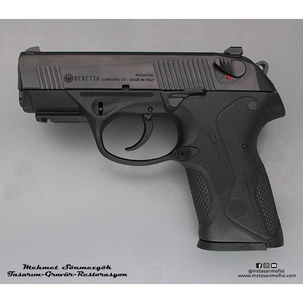 Beretta PX4 Kaplama // Siyah Meneviş