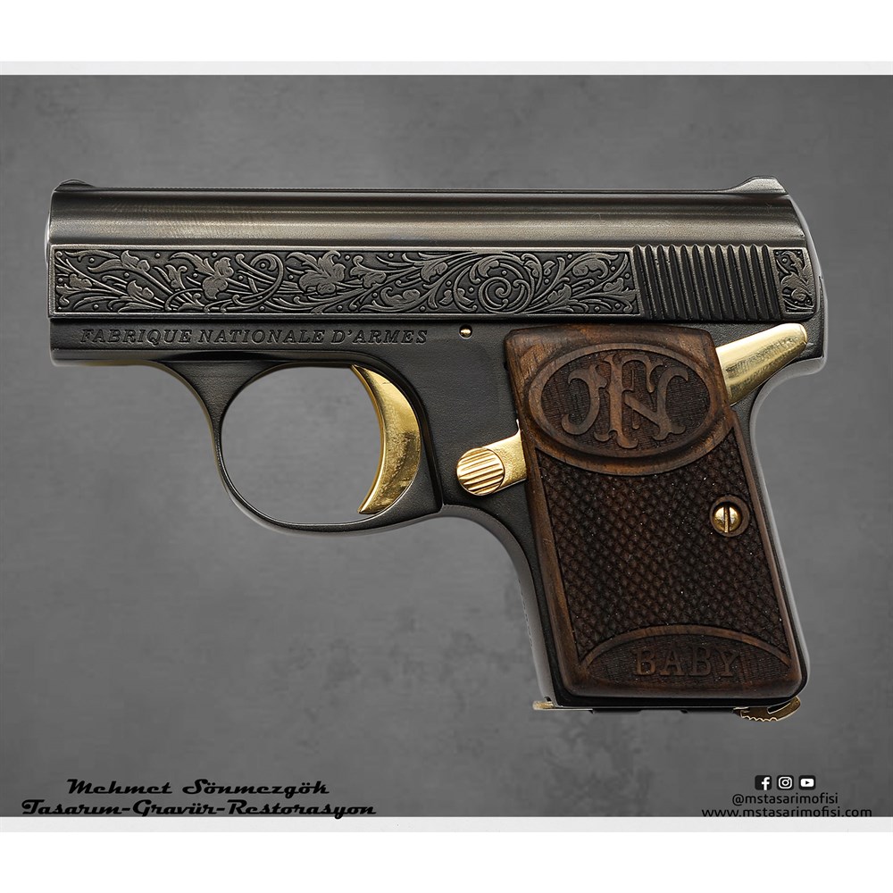 Browning 6,35 Gravür // Gravür Desenli Model 2