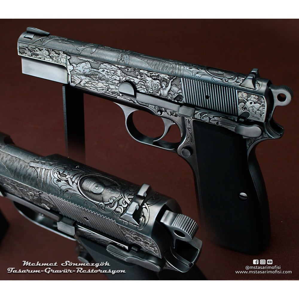 Browning HP Gravür // Çanakkale 1915 3D (2023 Versiyonu)