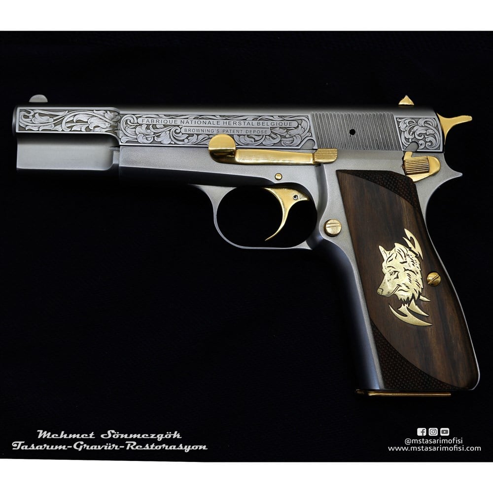 Browning HP Gravür // Serpme Gravür,Füme Kaplama