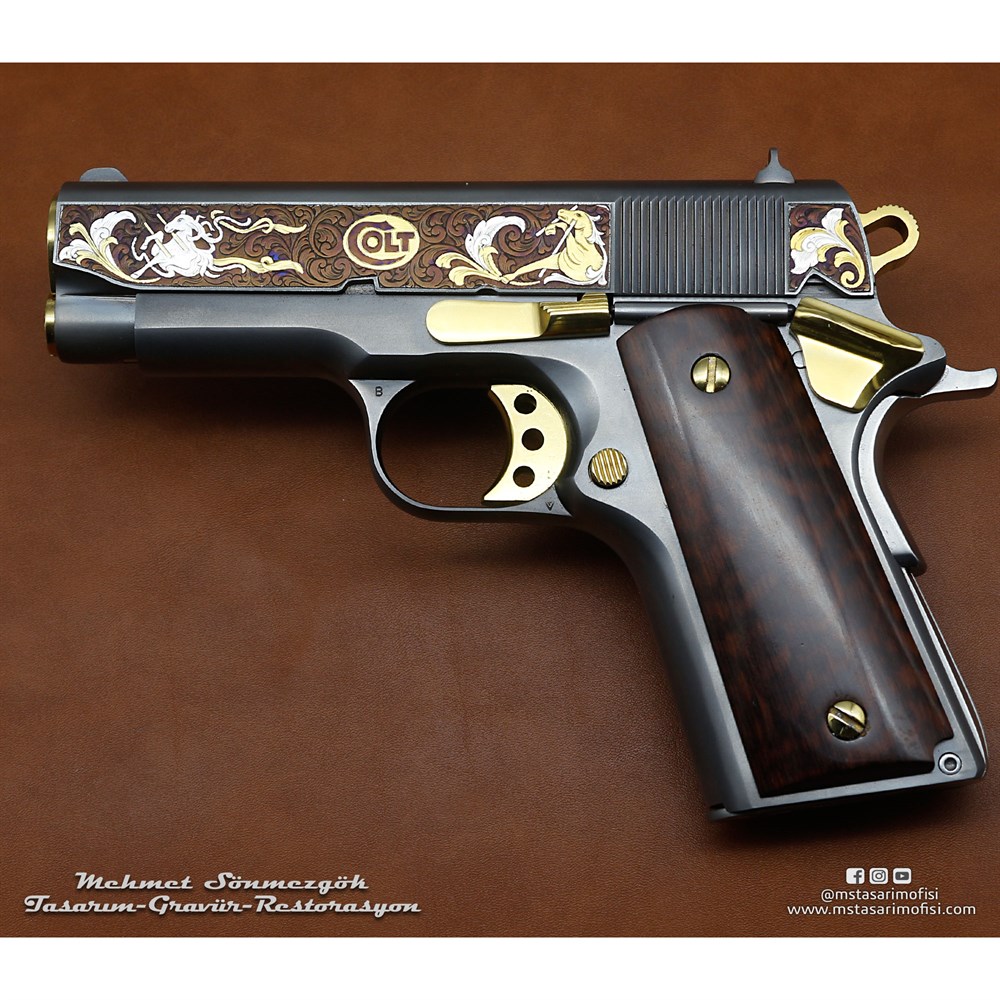 Colt 1911 Gravür // 3D At Figürlü Gravür