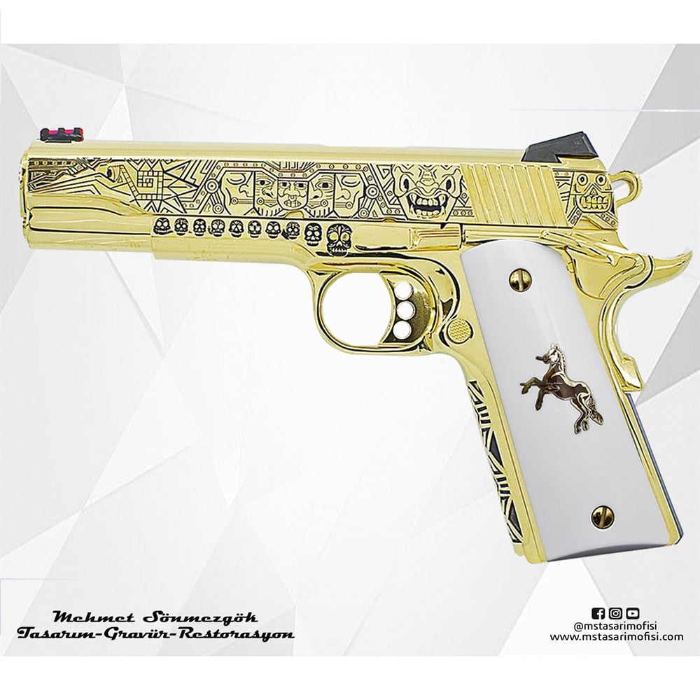 Colt 1911 Gravür // Aztek Gravür
