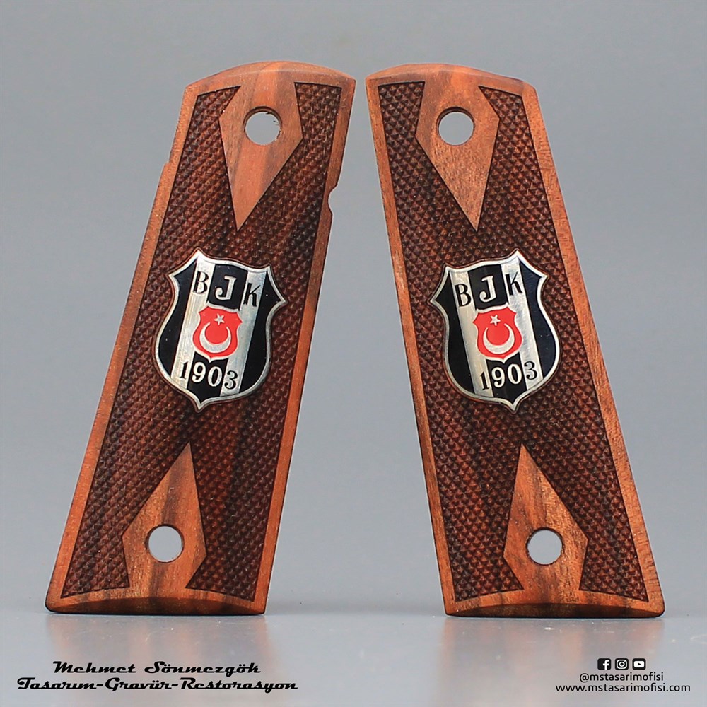 Colt 1911 Kabze // Beşiktaş,Mineli Logo