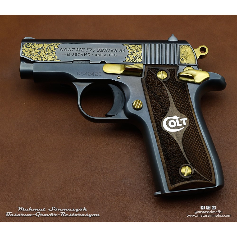 Colt Mustang Gravür // 3D At Figürlü Gravür