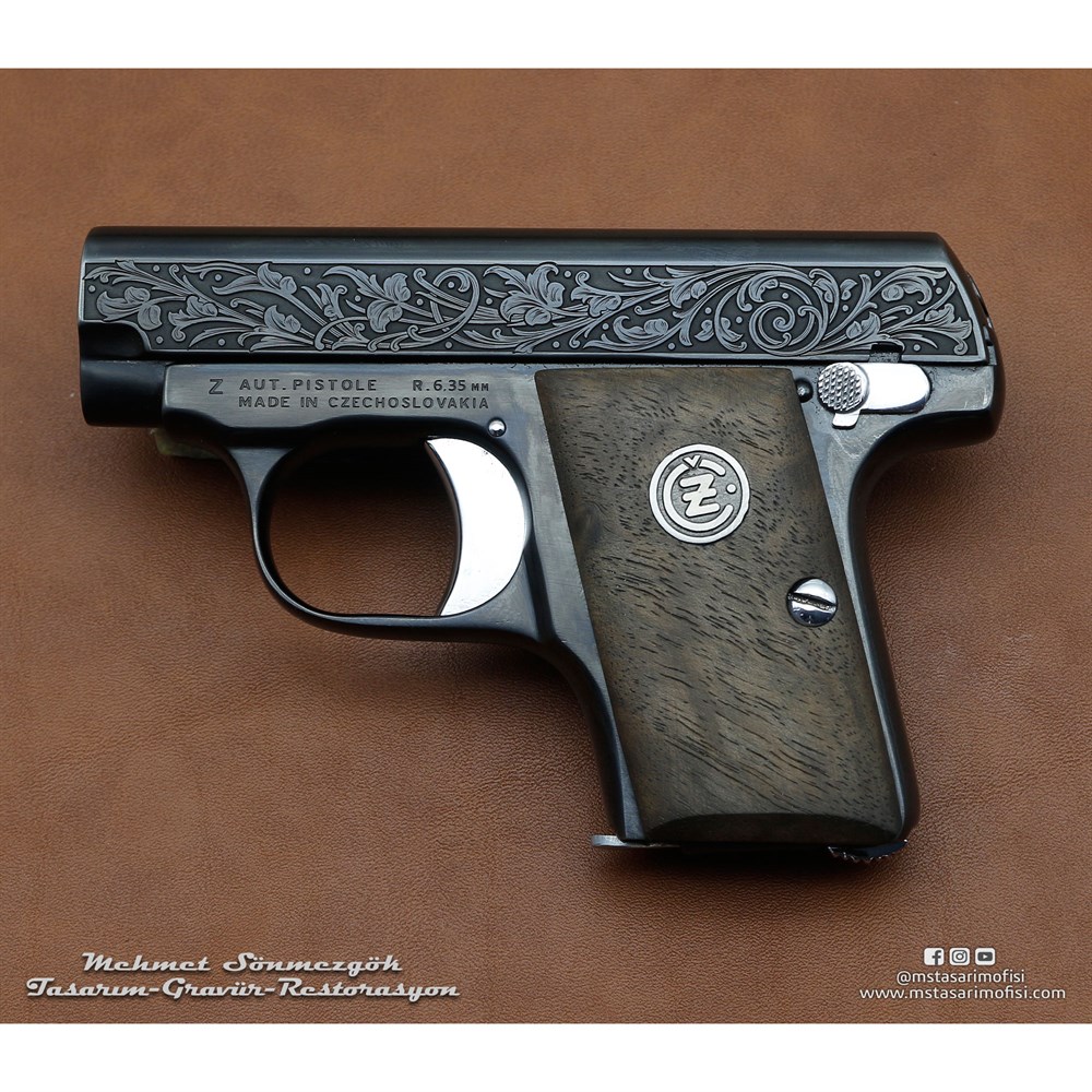 CZ 6,35 Gravür // Çekme Kertiksiz,Özel Gravür
