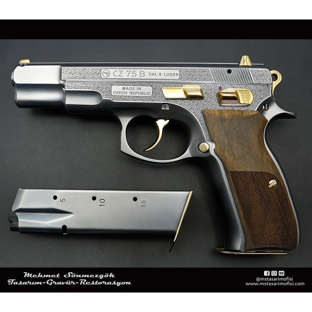 CZ 75 Gravür // English Scroll Gravür