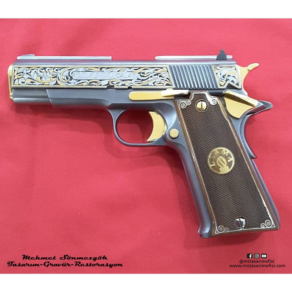 Llama 45 Gravür // Yanaklar Gravür,Altınlı Model