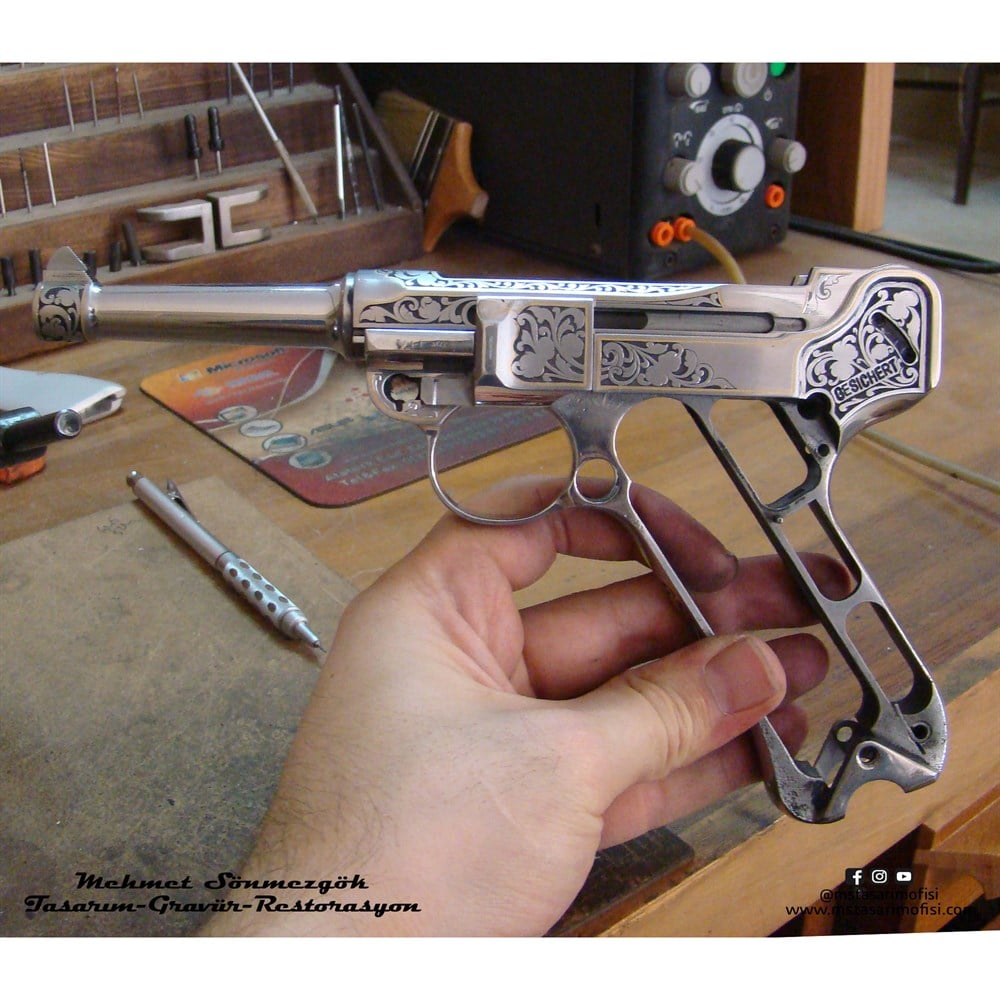 Luger P08 Gravür // Serpme Gravür Model 1