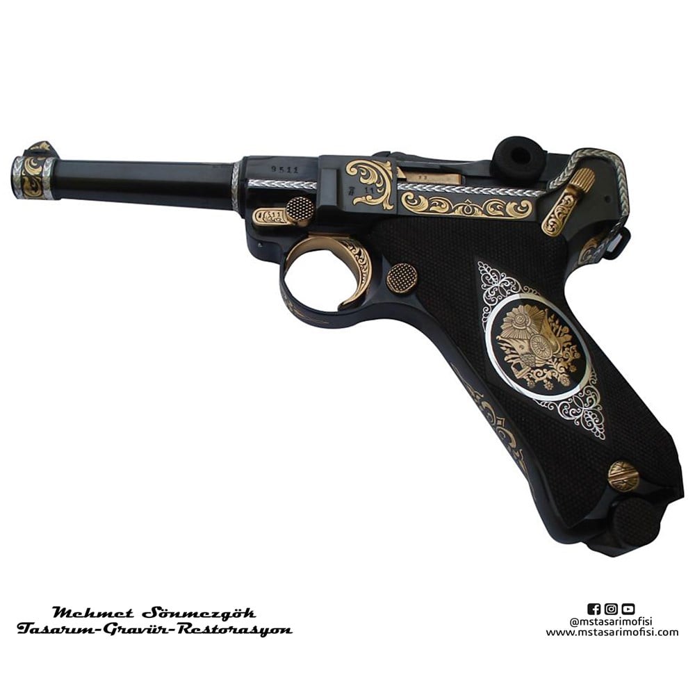 Luger P08 Gravür // Serpme Gravür Model 3