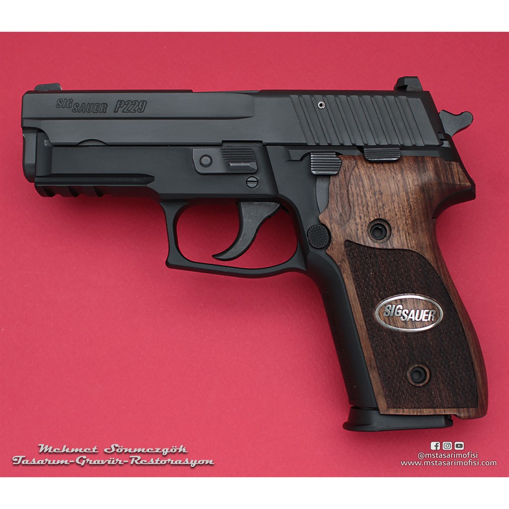 Sig Sauer P229 Kaplama // Siyah Krom,Parçalar Siyah