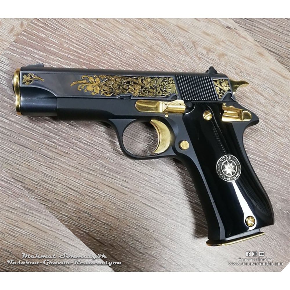 Star 9mm Gravür // Çiçek Desen