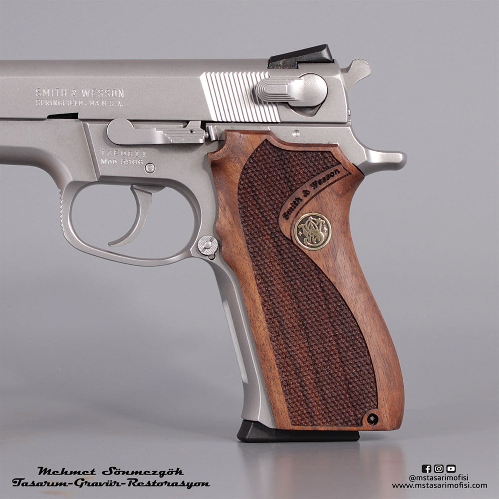 S&W 5904-5906 Kabze // Klasik Desen,Logolu
