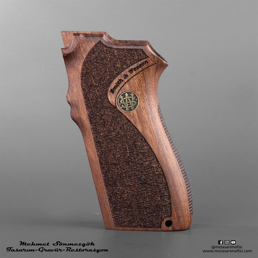 S&W 5904-5906 Kabze // Klasik Desen,Logolu,Sarı