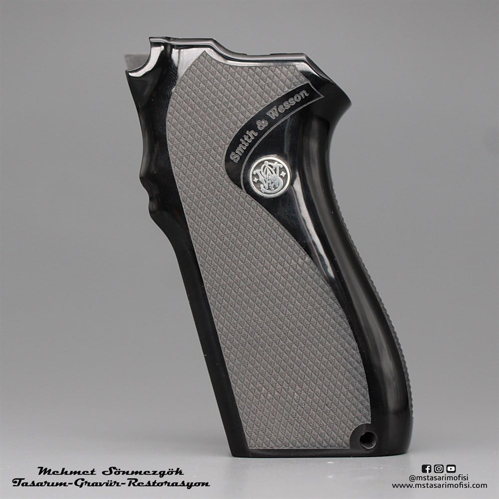S&W 5904-5906 Kabze // Siyah Pleksi,Baklava Desen