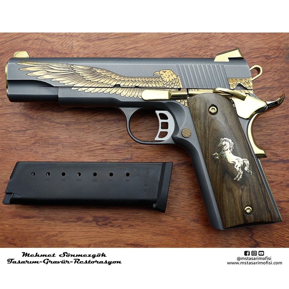 Tisaş 1911 Gravür // Amerikan Kartal (Detaylı Model 2)