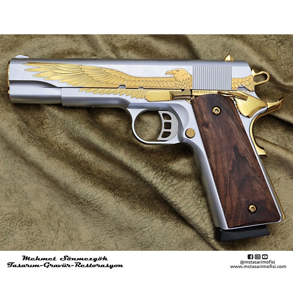 Tisaş 1911 Gravür // Amerikan Kartal (Detaylı Model 3)