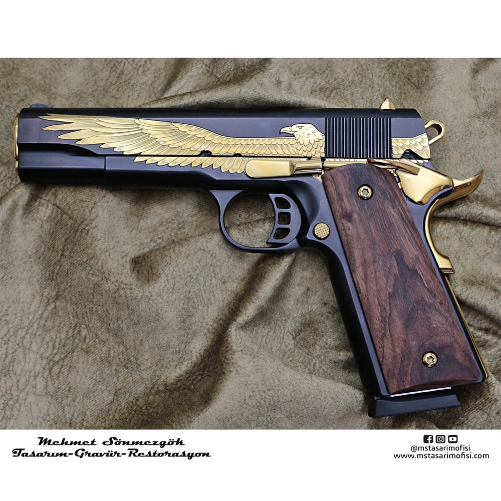 Tisaş 1911 Gravür // Amerikan Kartal (Detaylı Model 4)