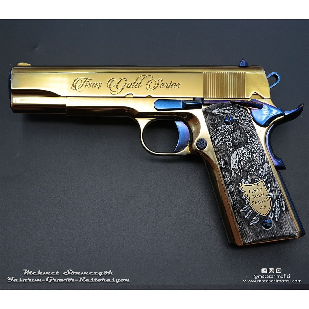 Tisaş 1911 Gravür // Gold Edition,Özel Tasarım Kabze