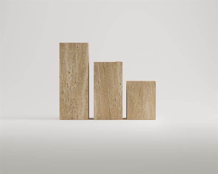 Adelpha-Cube en marbre Set de 3