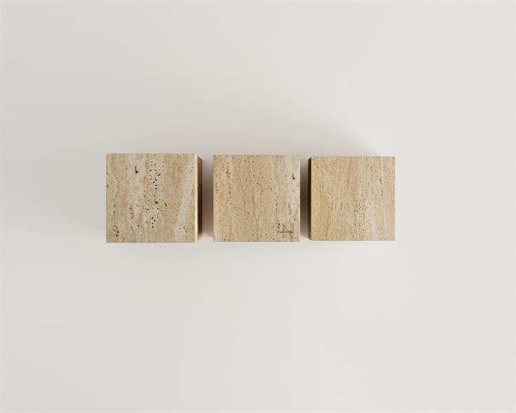 Adelpha-Cube en marbre Set de 3