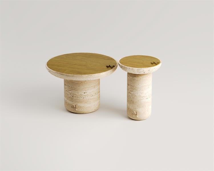 Aidios-Travertine coffee table