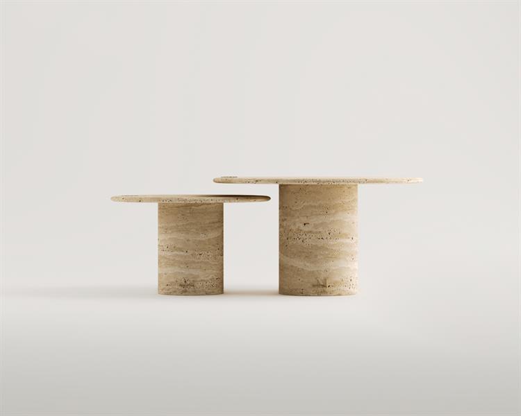 Arene-Travertine coffee table