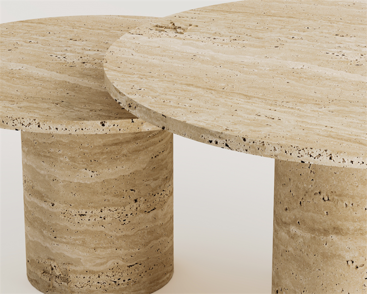 Arene-Travertin Couchtisch
