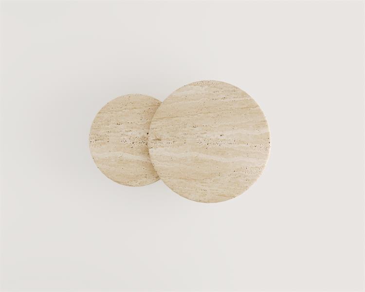 Arene-Travertine coffee table