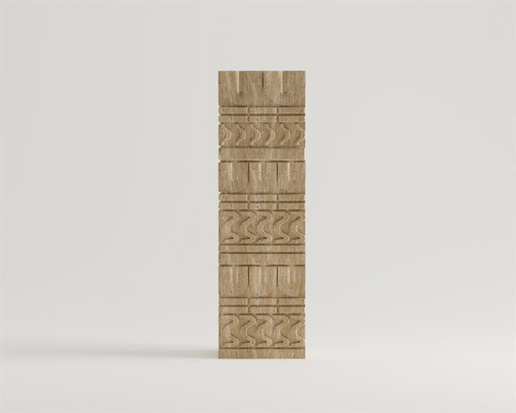 Basel-Traverten Yan Sehpa