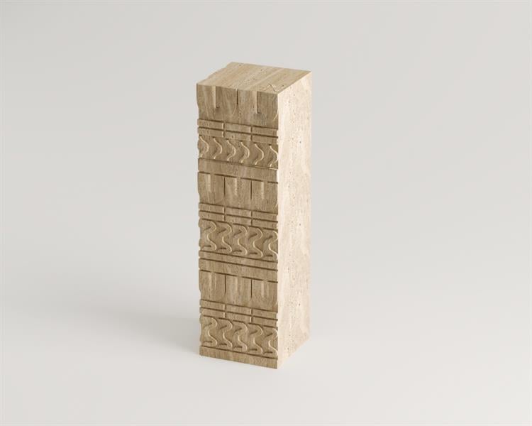 Basel-Traverten Yan Sehpa